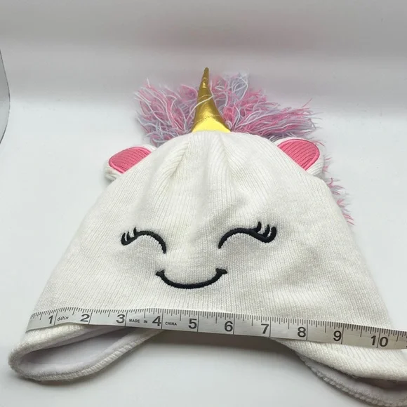 Unicorn Knit Hat with Gold Horn - Picture 8 of 9
